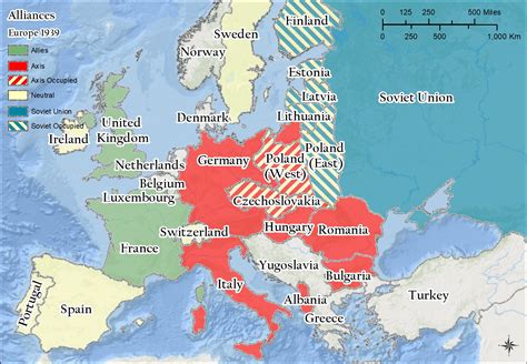 Examples of MAP implementation in various industries World War 2 Europe Map